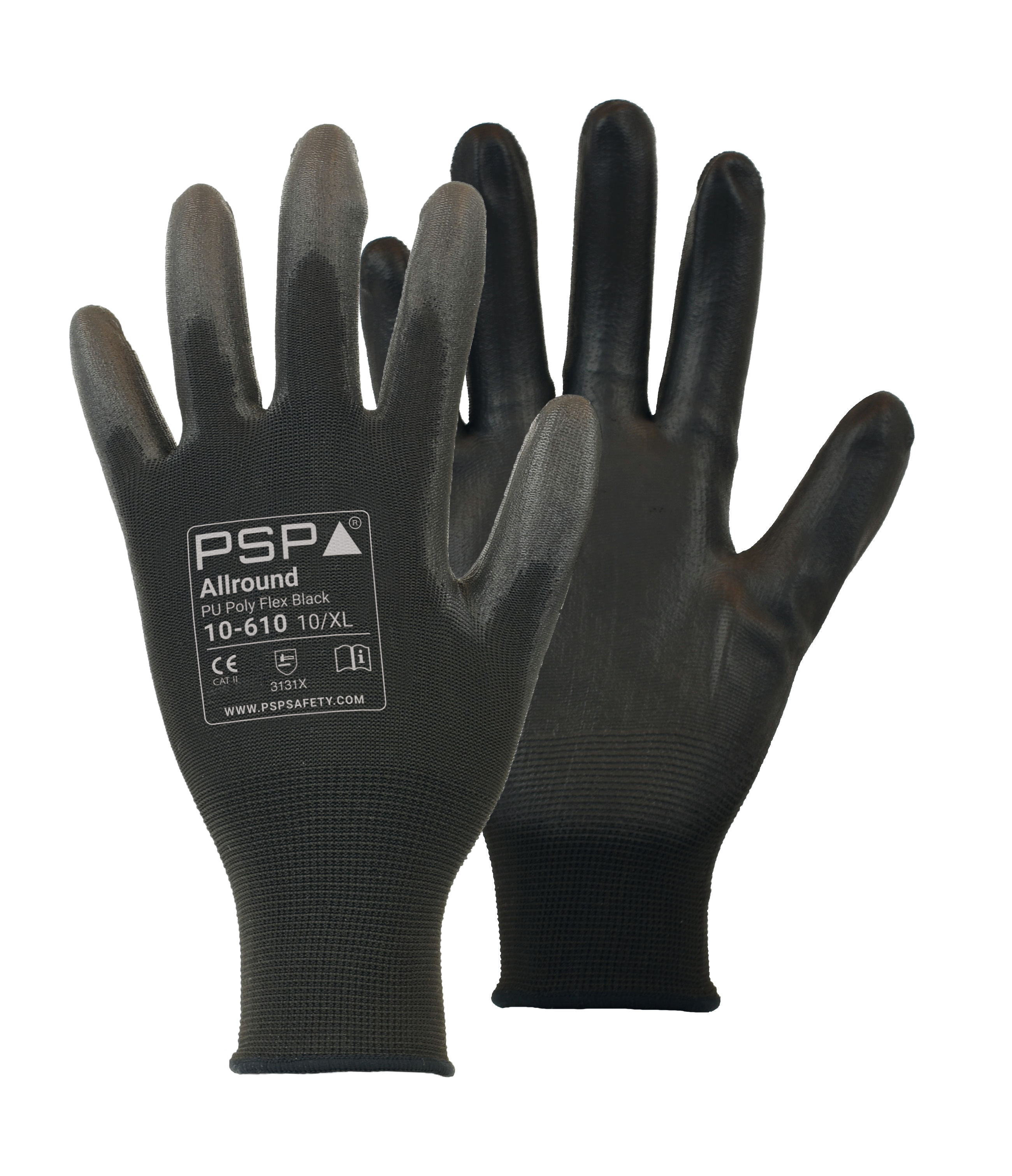 PSP 10-610 Allround PU Black Poly mt 6